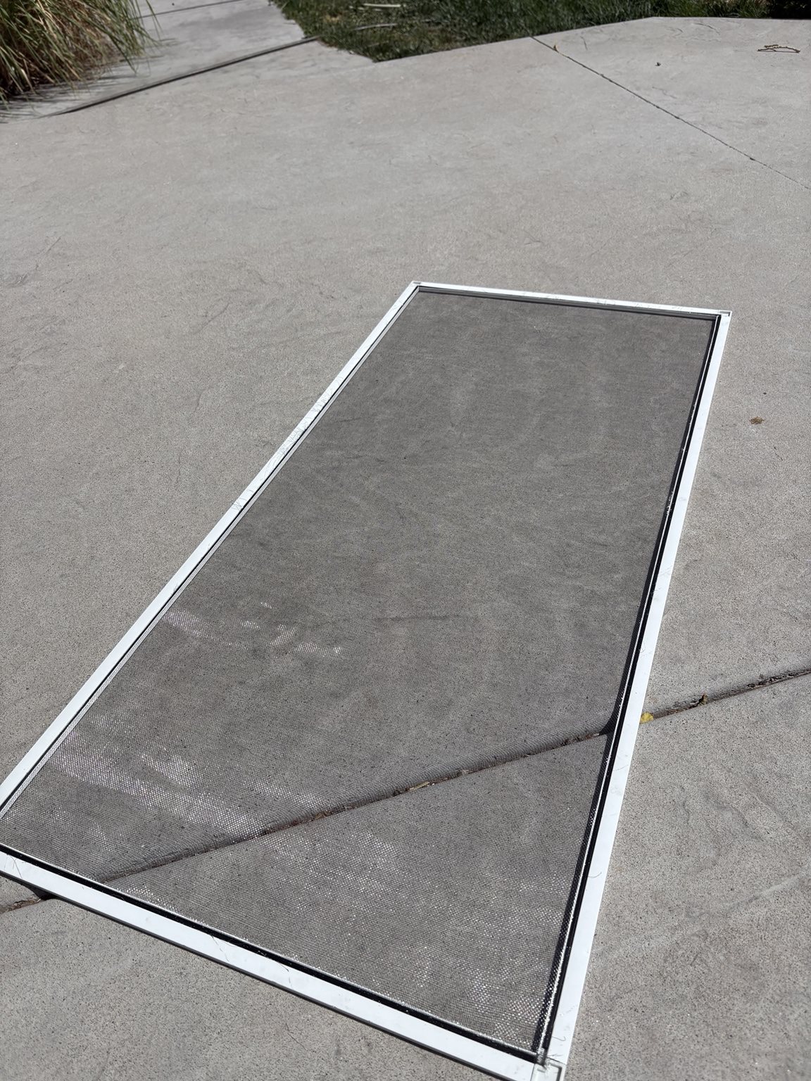 New ClearView screen on the driveway after rebuild