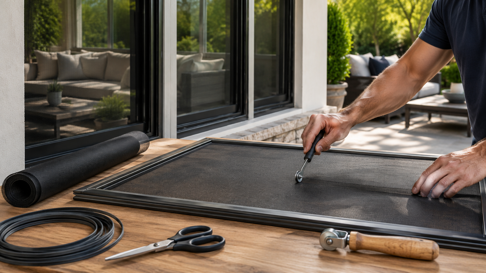 Screen repair process workbench